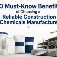 Construction chemicals products representing the benefits of choosing a reliable manufacturer