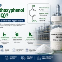 4-Methoxyphenol MEHQ chemical used in industrial applications with safety considerations