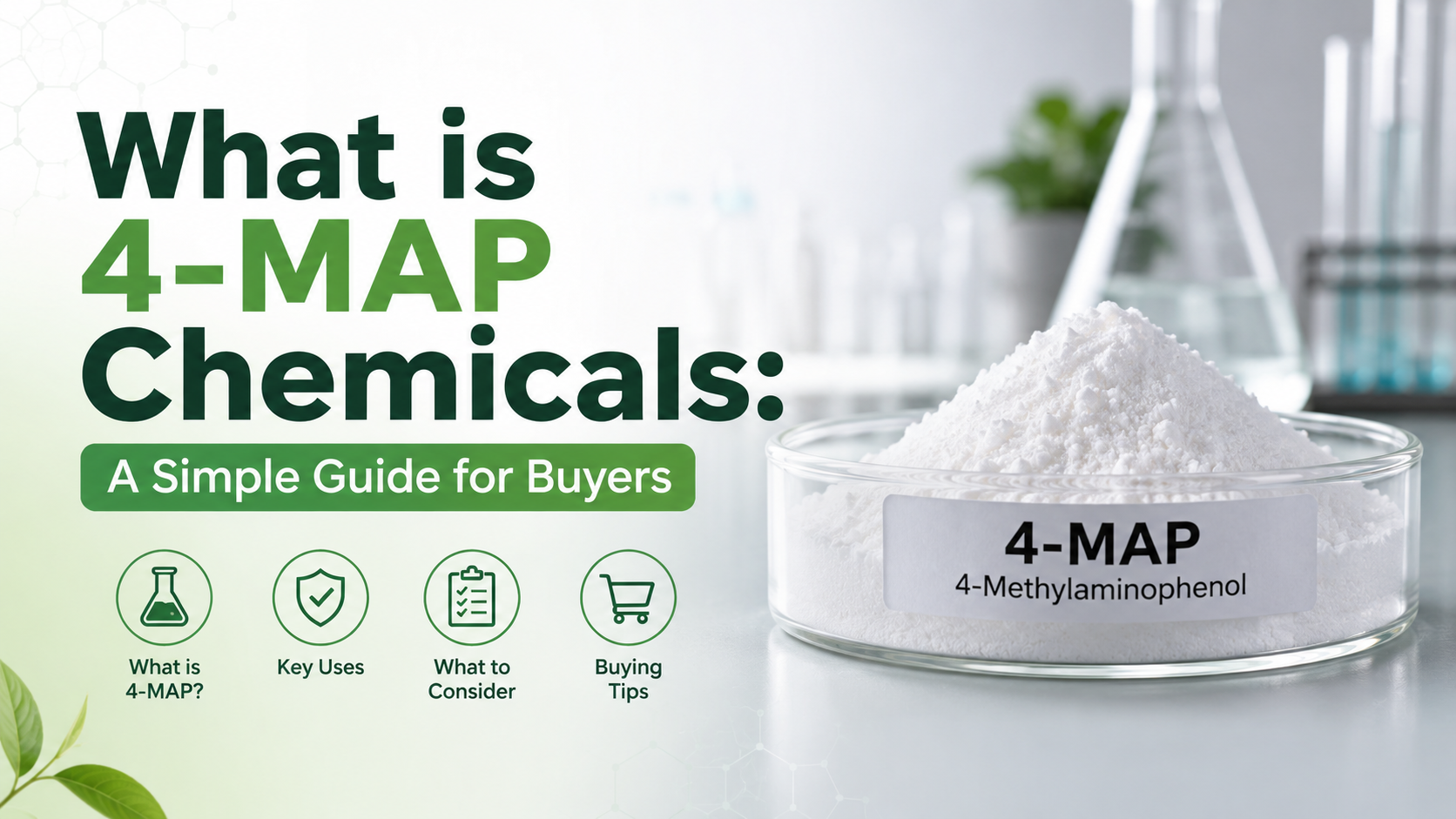 4-MAP Chemicals guide with laboratory sample and buyer information