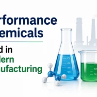 Performance chemicals used in modern manufacturing processes and industrial applications