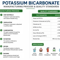 Potassium bicarbonate manufacturing process and quality standards