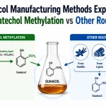 Guaiacol manufacturing methods comparing catechol methylation with alternative production routes